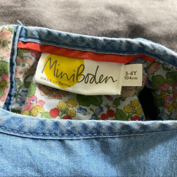 Mini Boden 3-4Y Denim Dress - Picture 7 of 8